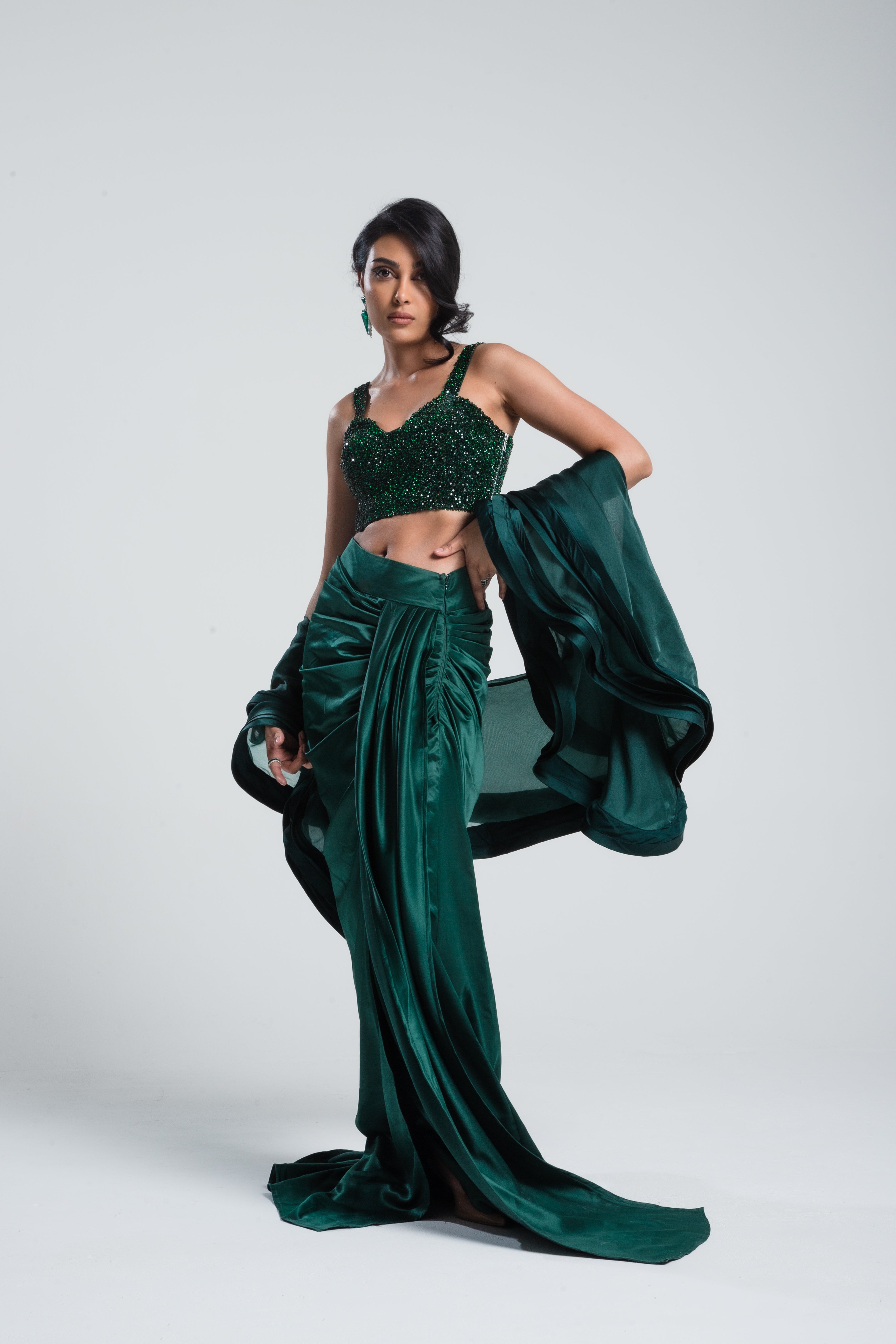 Stone Bustier Emerald