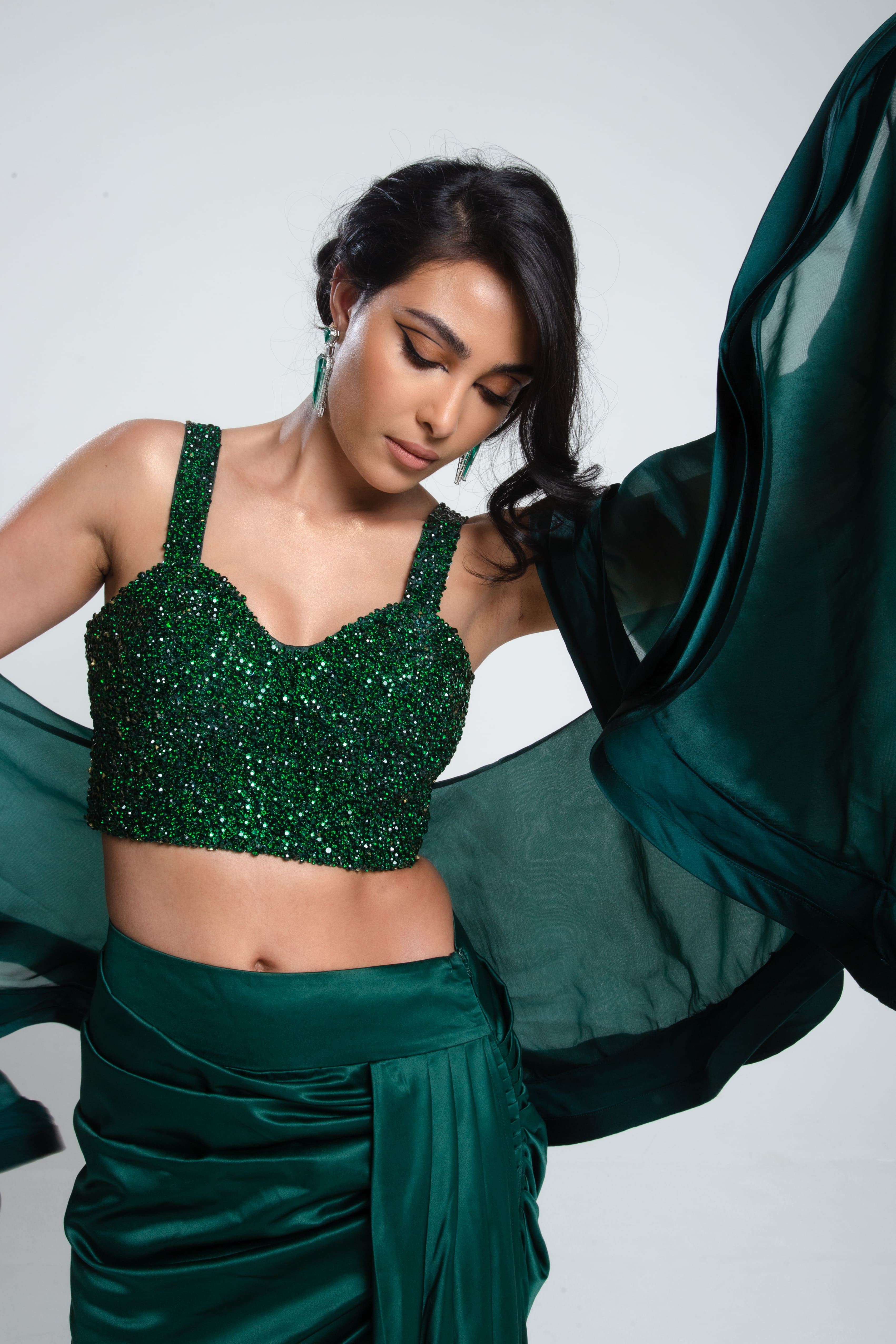 Stone Bustier Emerald