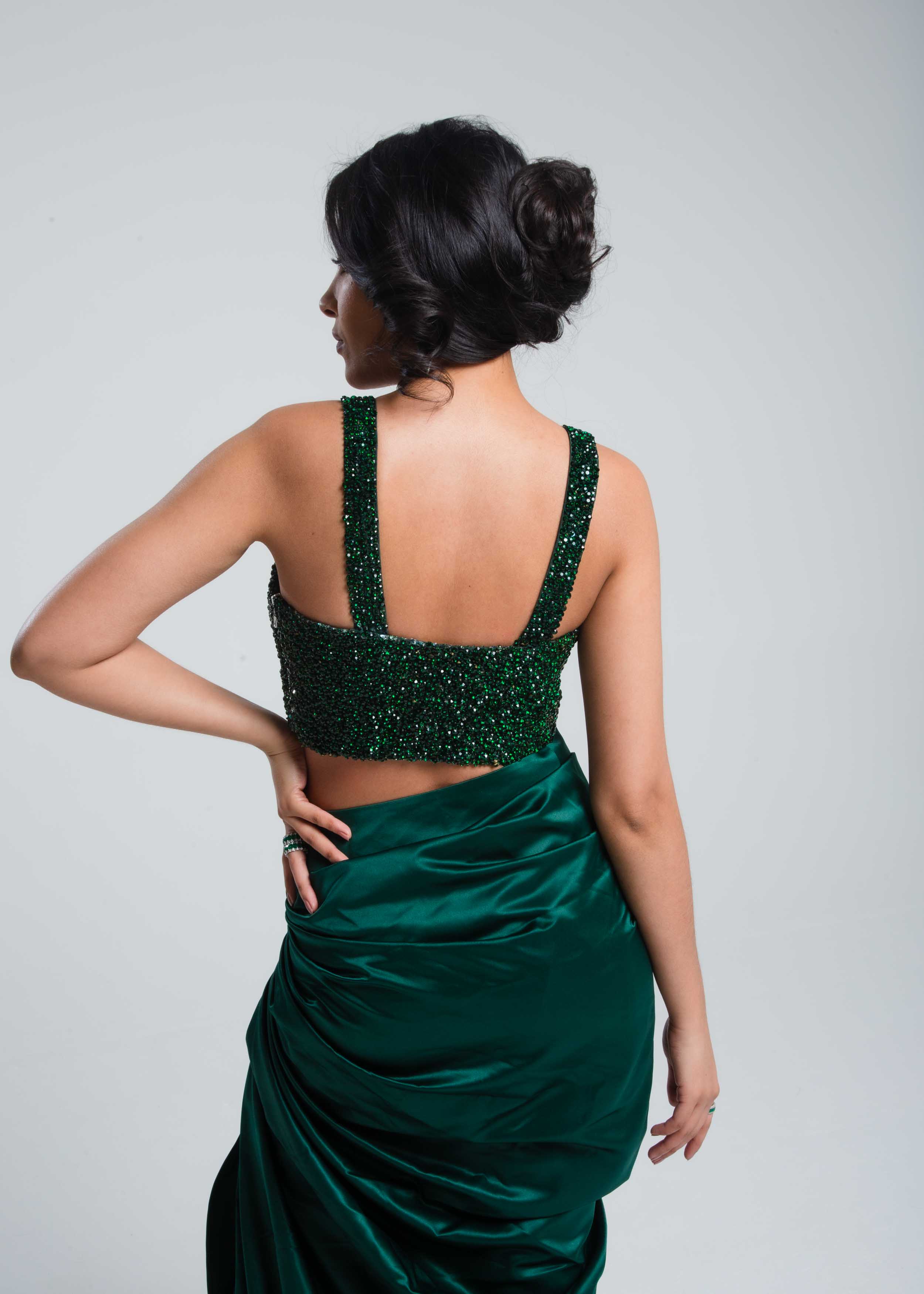 Stone Bustier Emerald