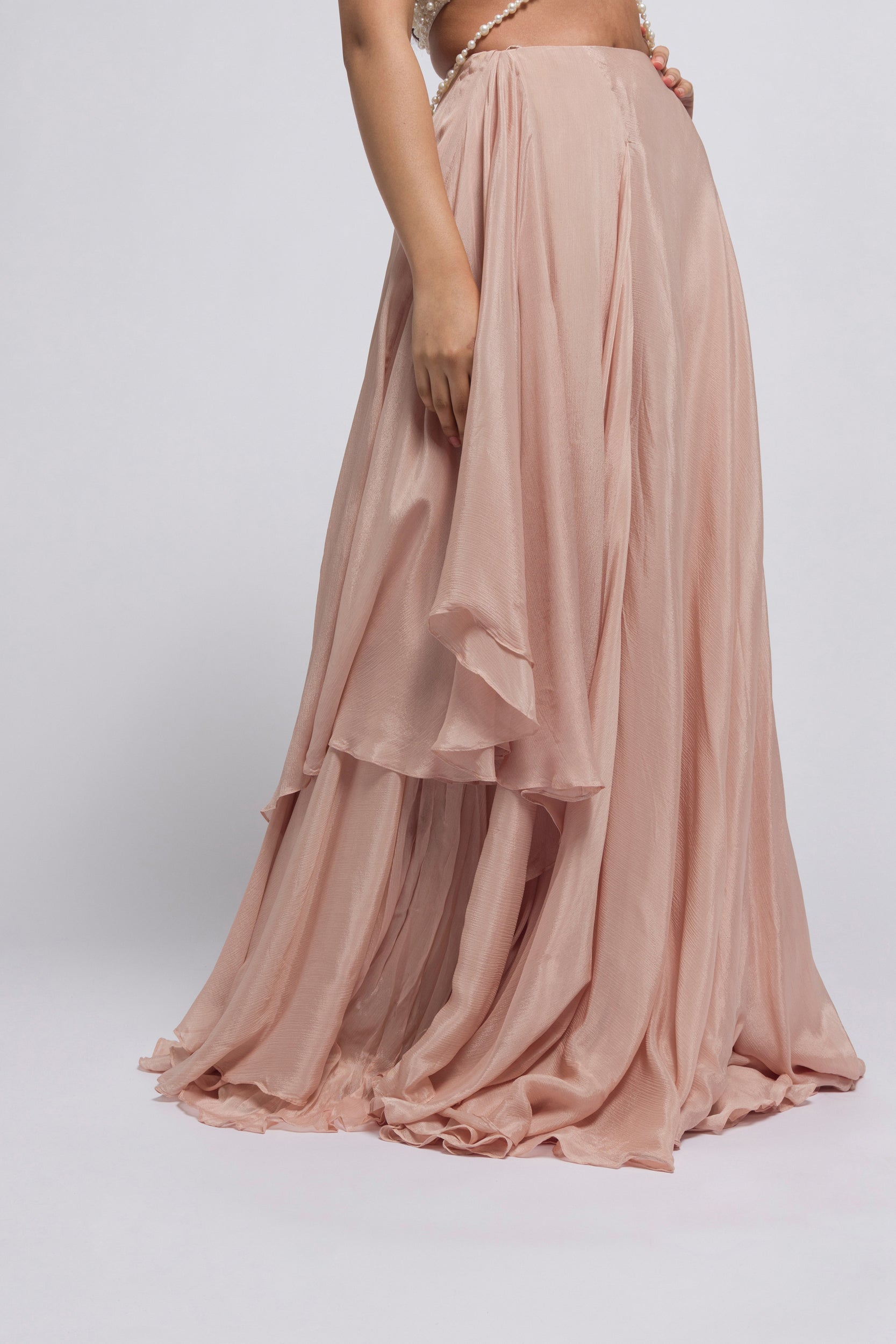 Waterfall maxi skirt in dusk