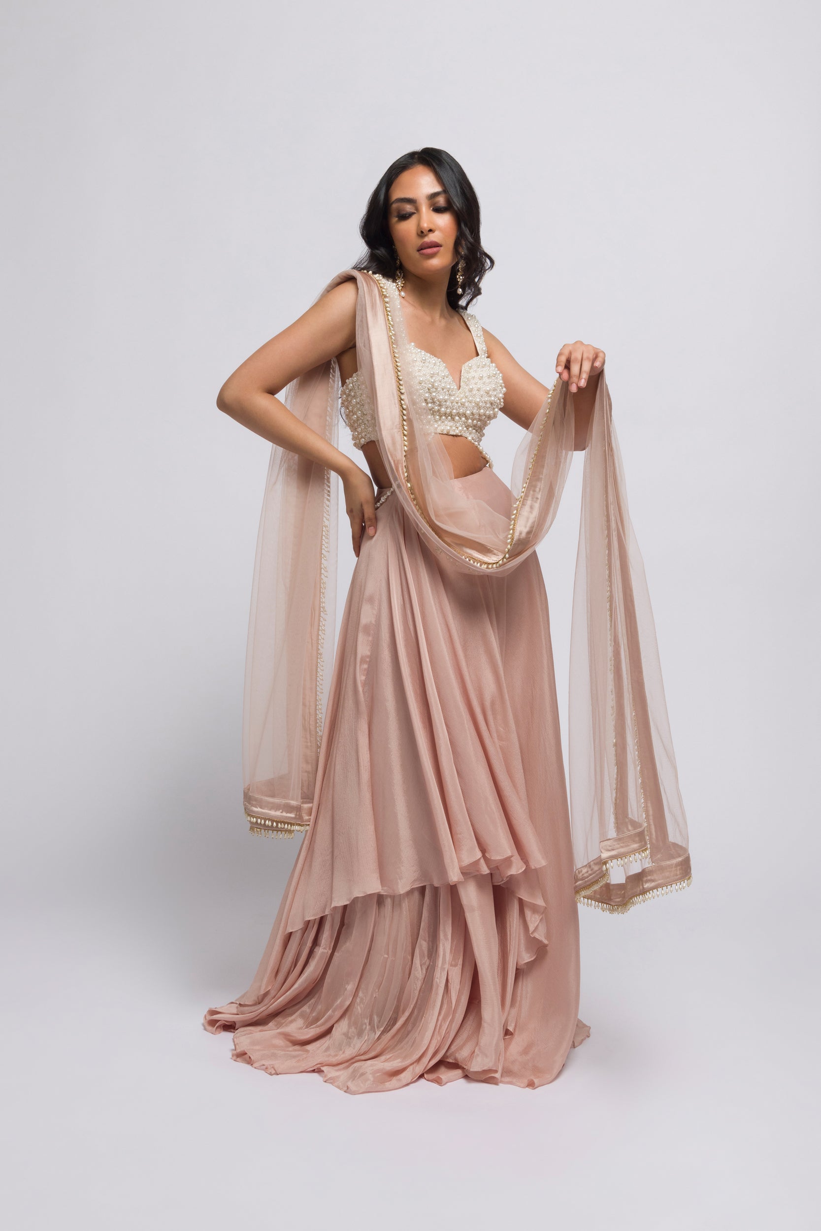 Waterfall skirt set