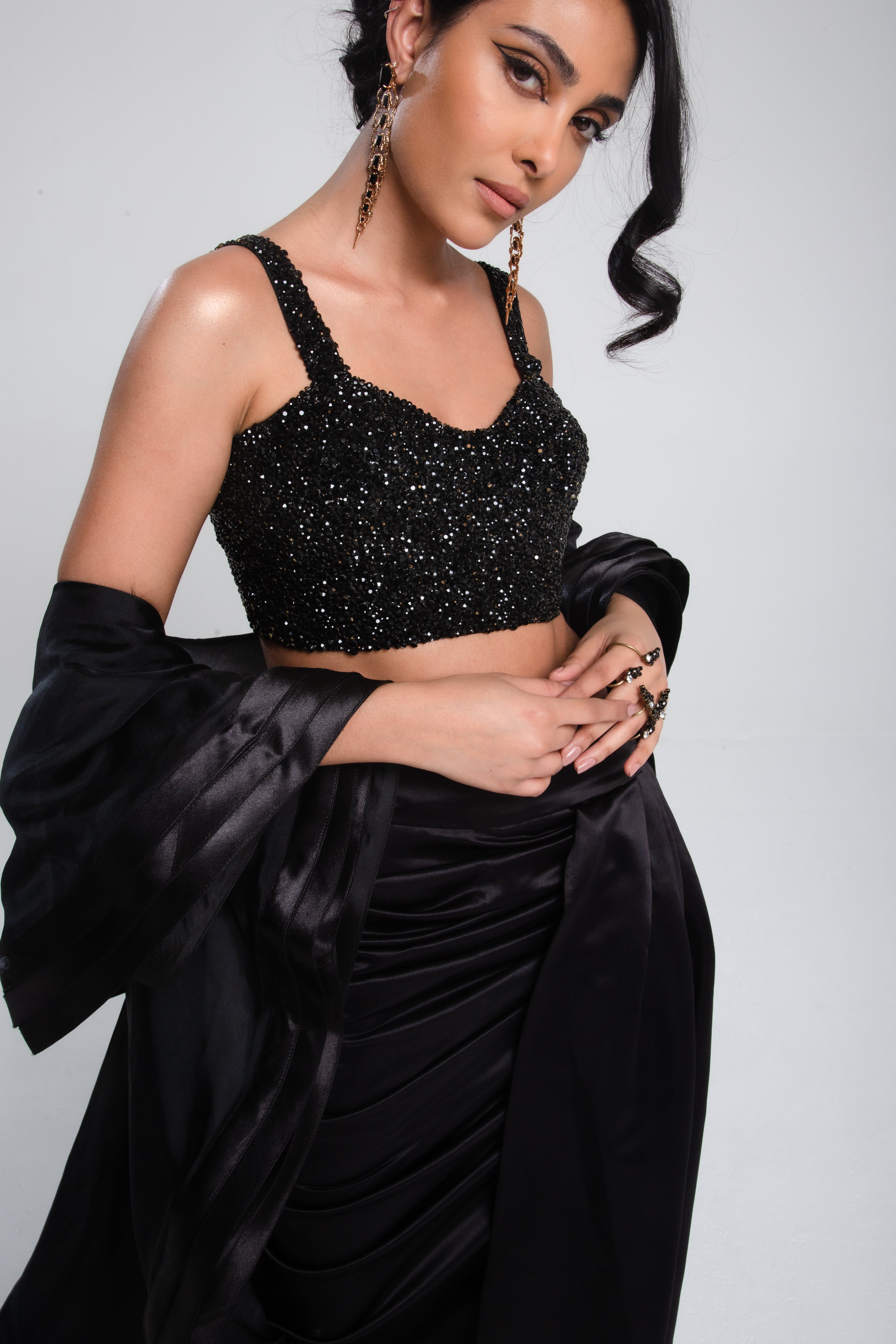 Stone Bustier Black