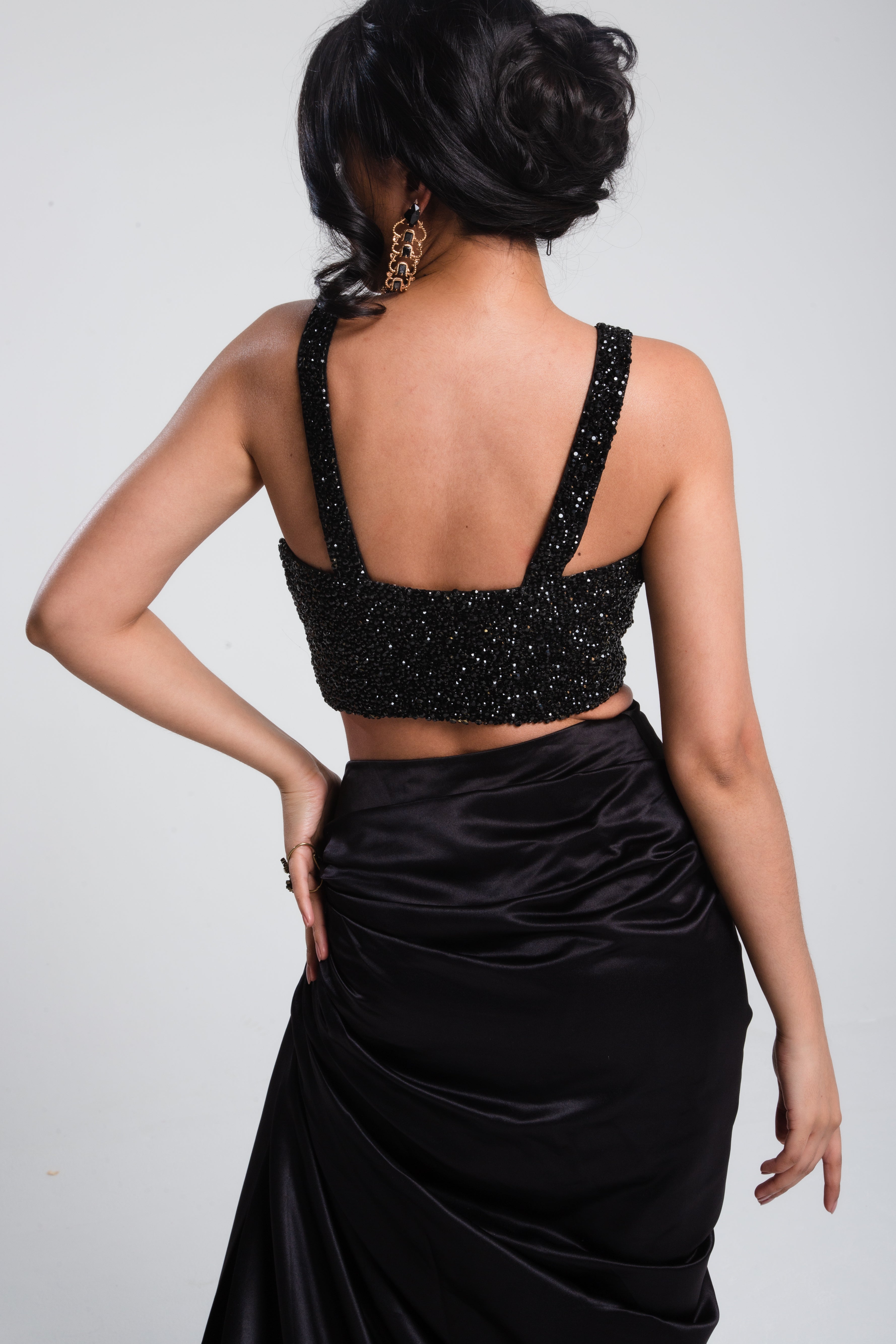 Stone Bustier Black