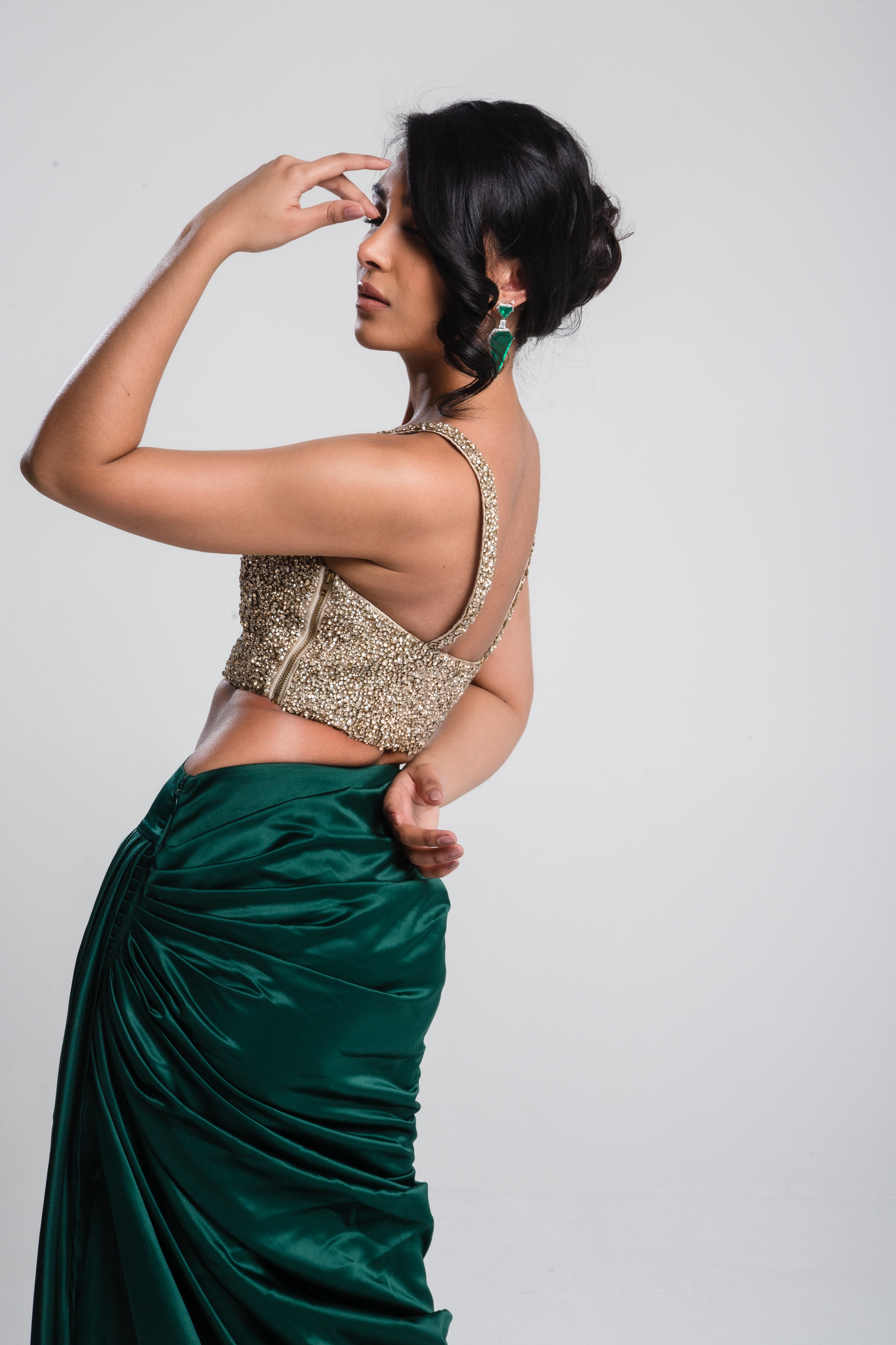 Stone Bustier Gold