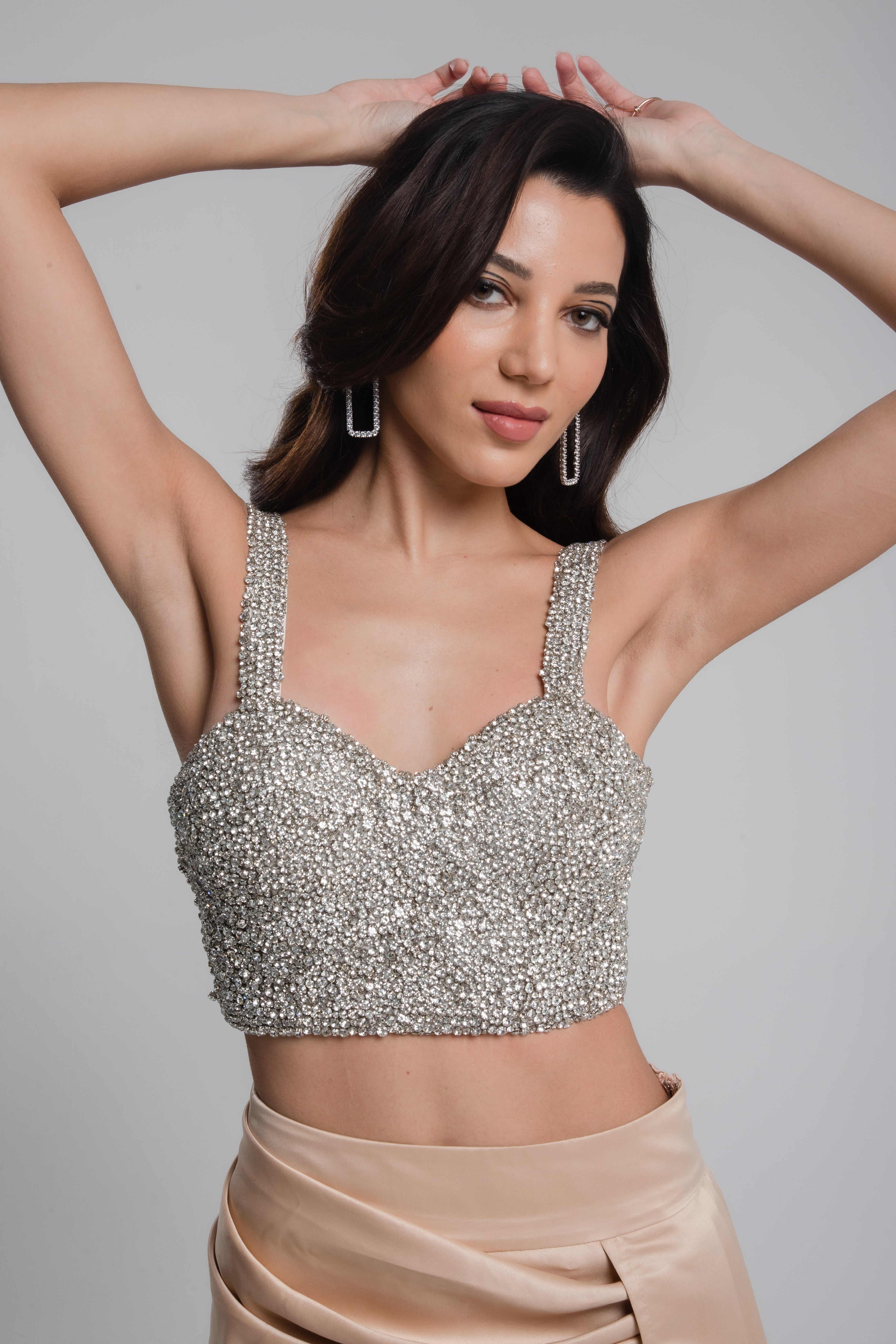 Stone Bustier Silver