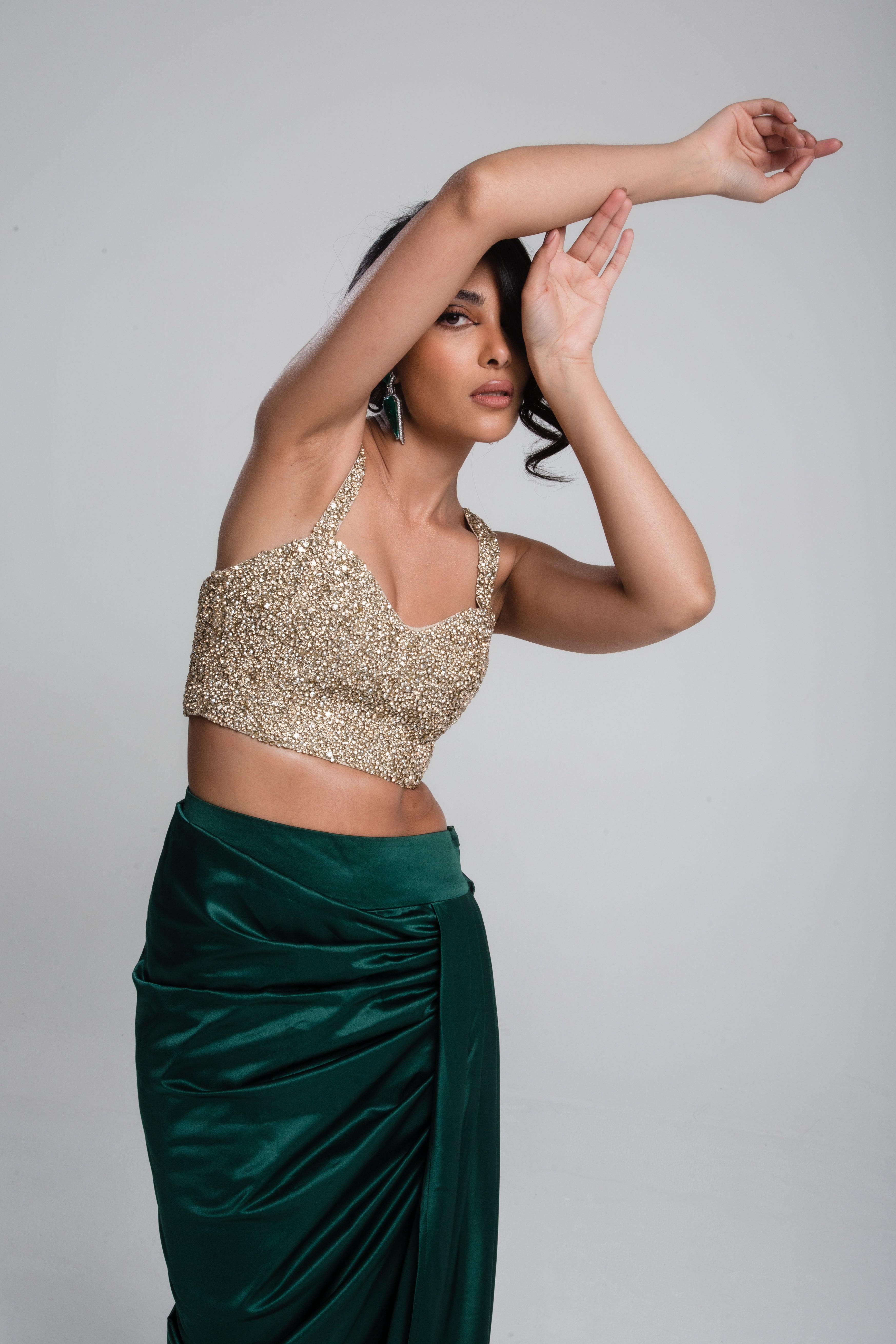 Stone Bustier Gold
